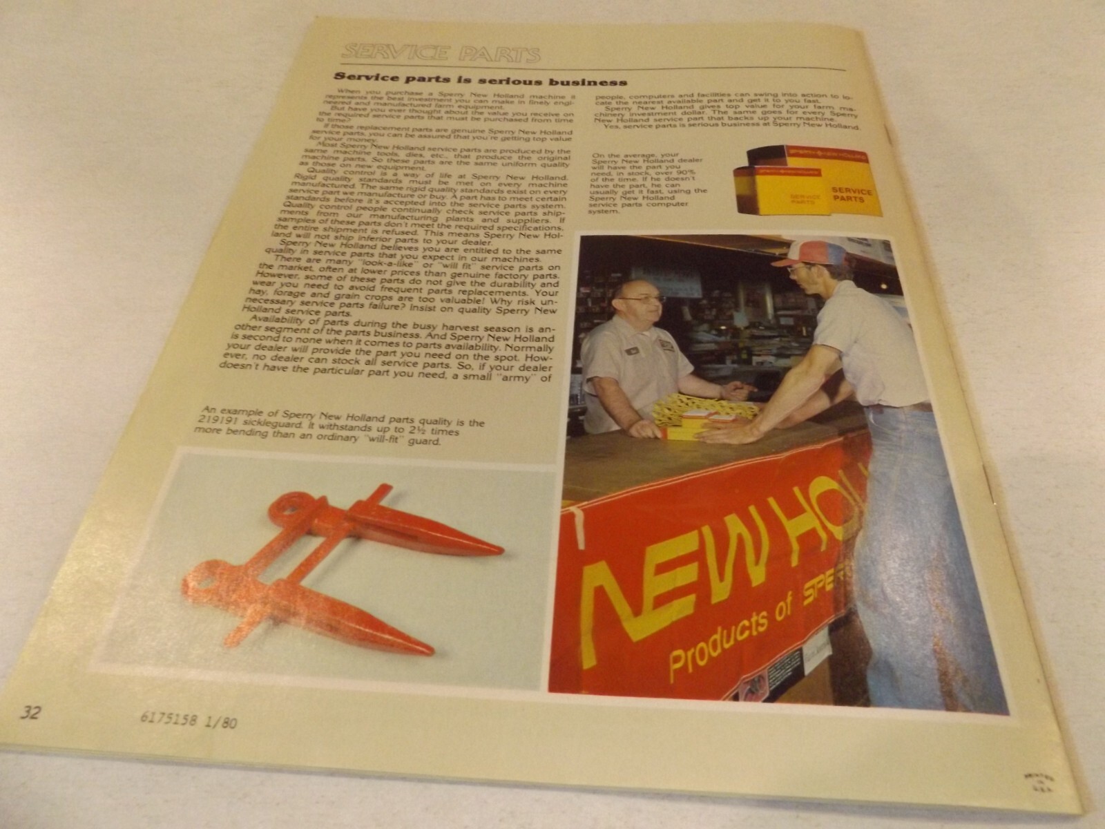 1980 SPERRY NEW HOLLAND EQUIPMENT BUYER’S GUIDE , LIT # 6175158