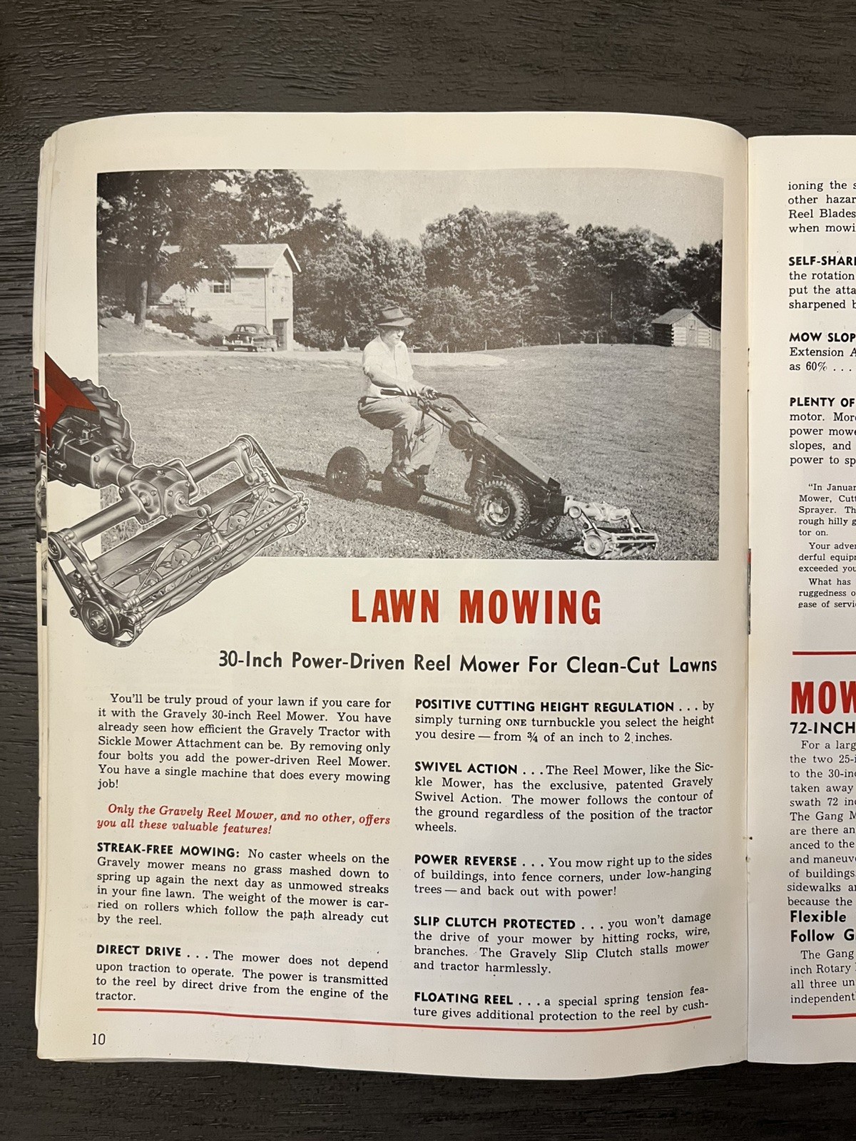 Vintage Collectible Gravely Power Equipment Catalog 1953 Power Vs Drudgery