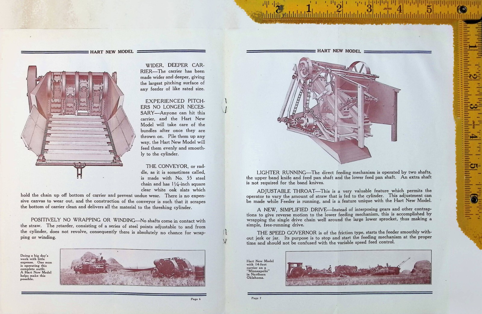 Vintage Brochure – Hart Grain Weigher Co – Hart New Model Self Feeder