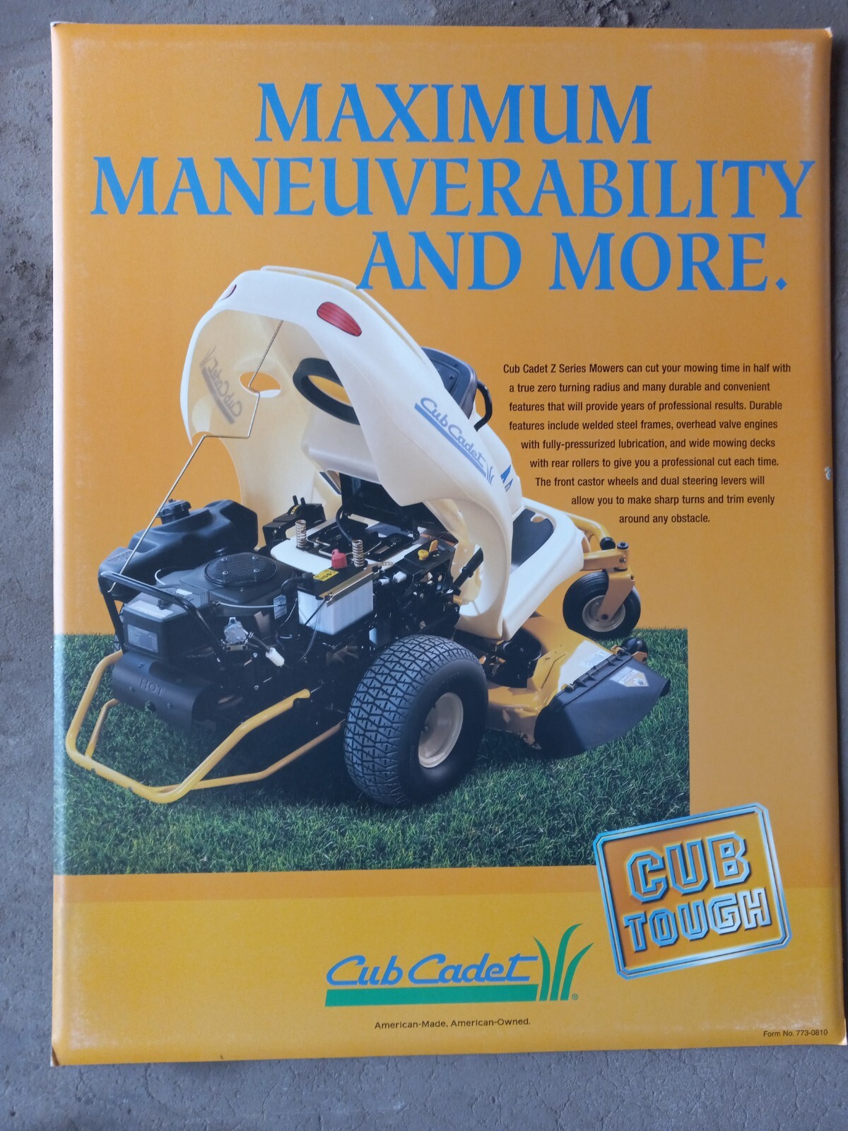Cub Cadet The Big Event Banner and Cub Cadet Spec Posters