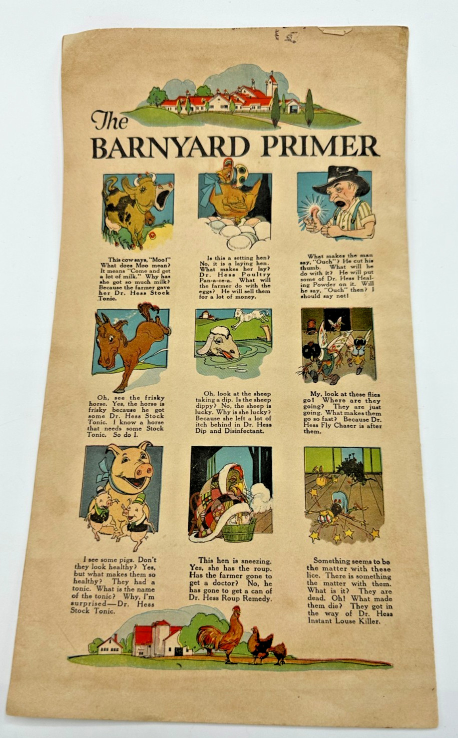 Dr. Hess 1920’s Merchandiser Catalog Products Killer Color Graphics