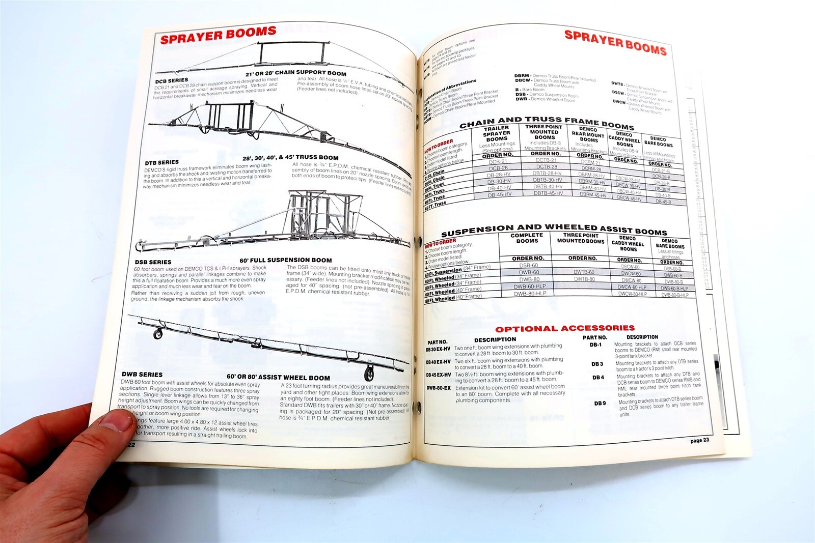 Vintage 1980’s Demco Sprayer Equipment Dealer Brochure Catalog No 38