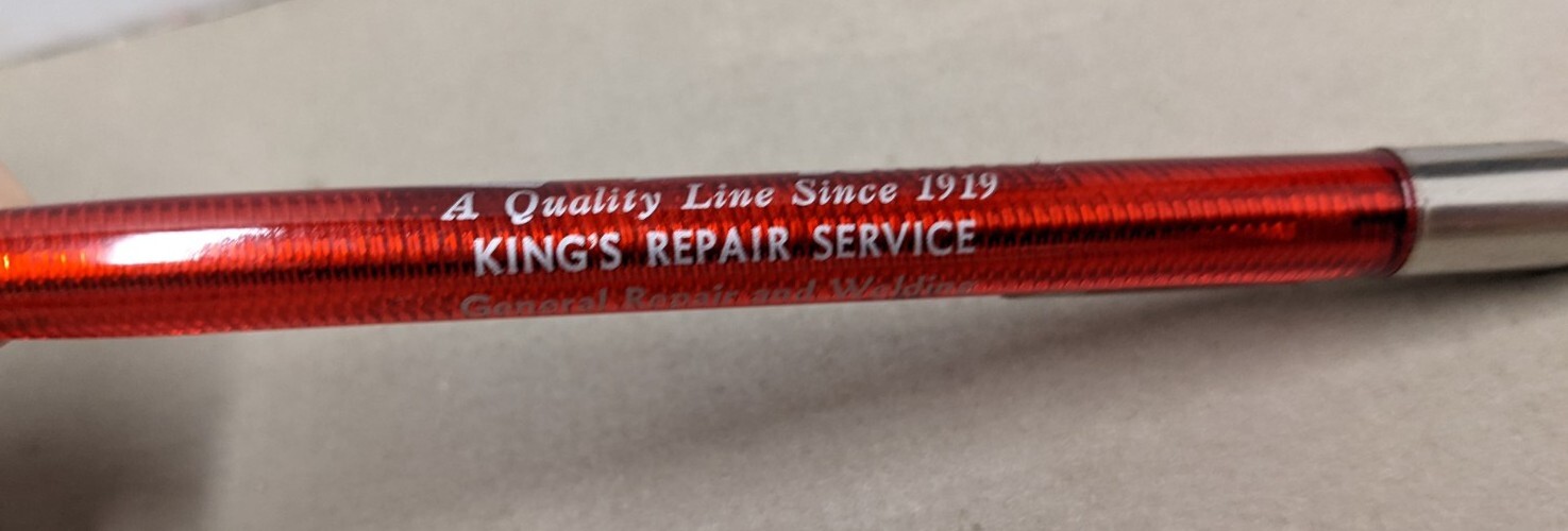 Vintage Grant Batteries Kings Repair Phone 912J4 Gray Iowa IA Mech Pencil