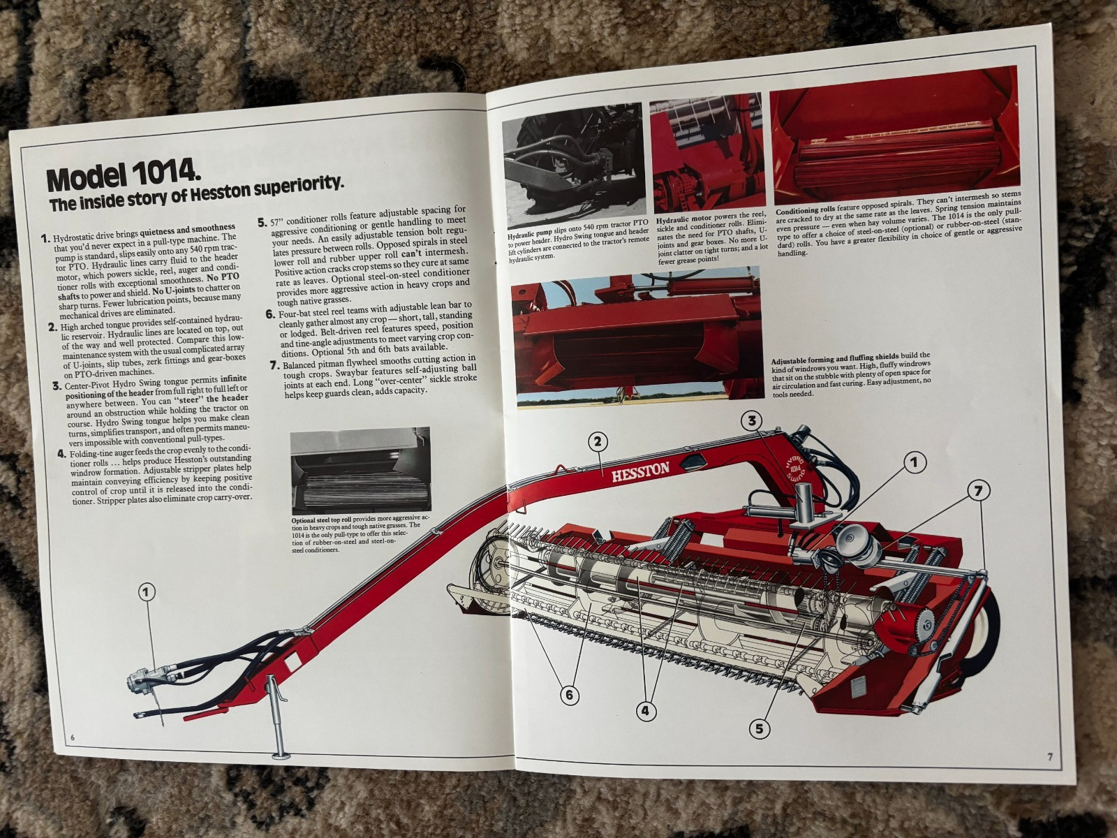 Hesston 1014 1010 1090 1070 Windrower For 1979 Brochure DCPA26