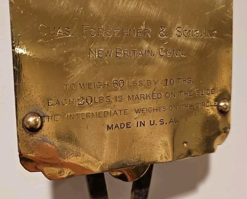 Larro Brass Hanging Dairy ‘Farm Tested’ Scale