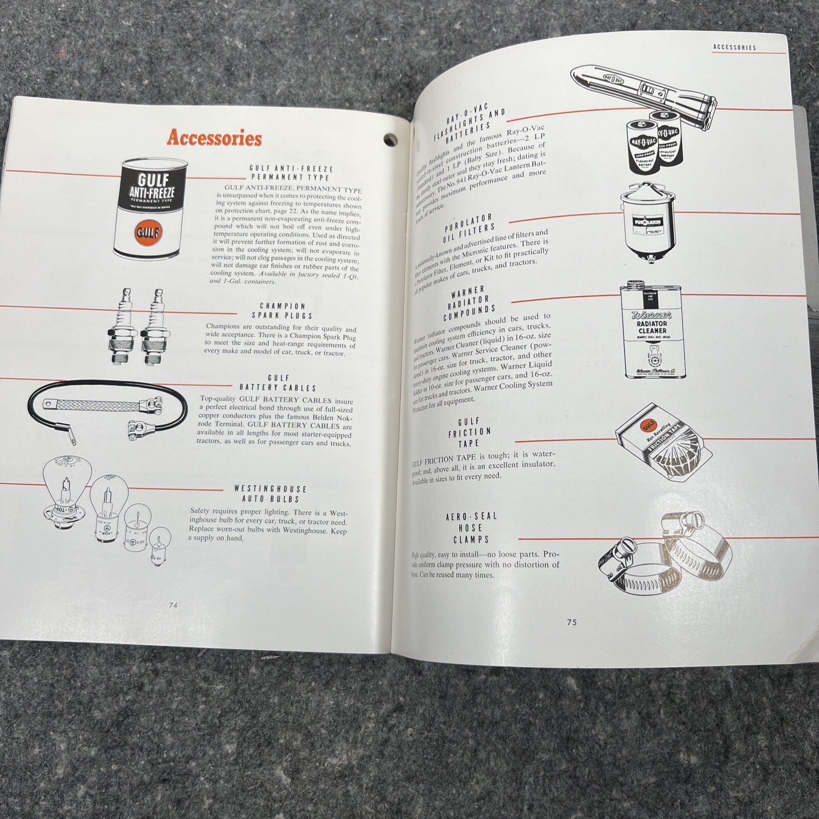 Vintage 1950’s Gulf Oil Corporation FARM Tractor Guide / Maintenance OEM