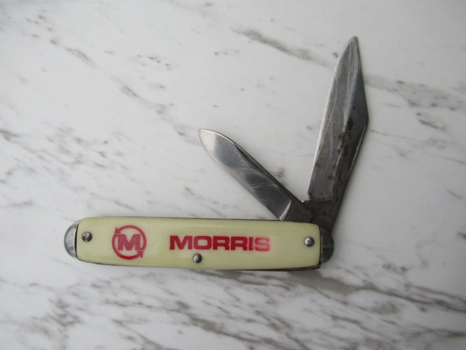 Small Pocket Folding Knife 2 Blade 6″ Long Morris Rod Weeder Farm Equipment