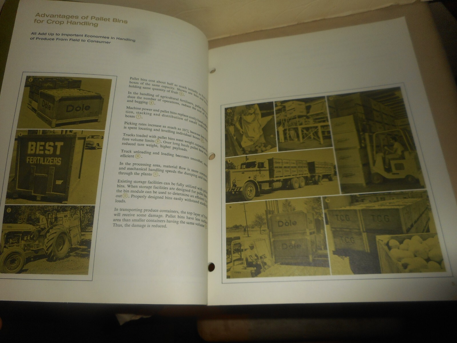 Plywood Pallet Bins for Agriculture 1968 Handbook Design Specifications Brochure