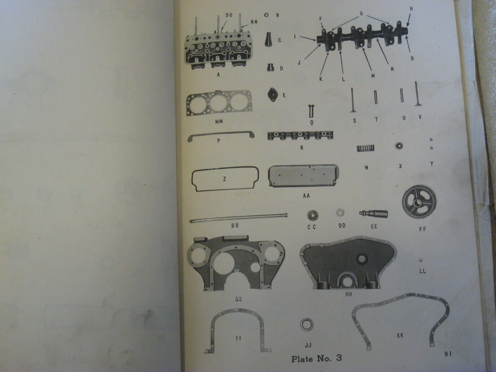 1940’s BUDA MODEL 6DH-691 DIESEL ENGINE REPAIR PARTS LIST MANUAL