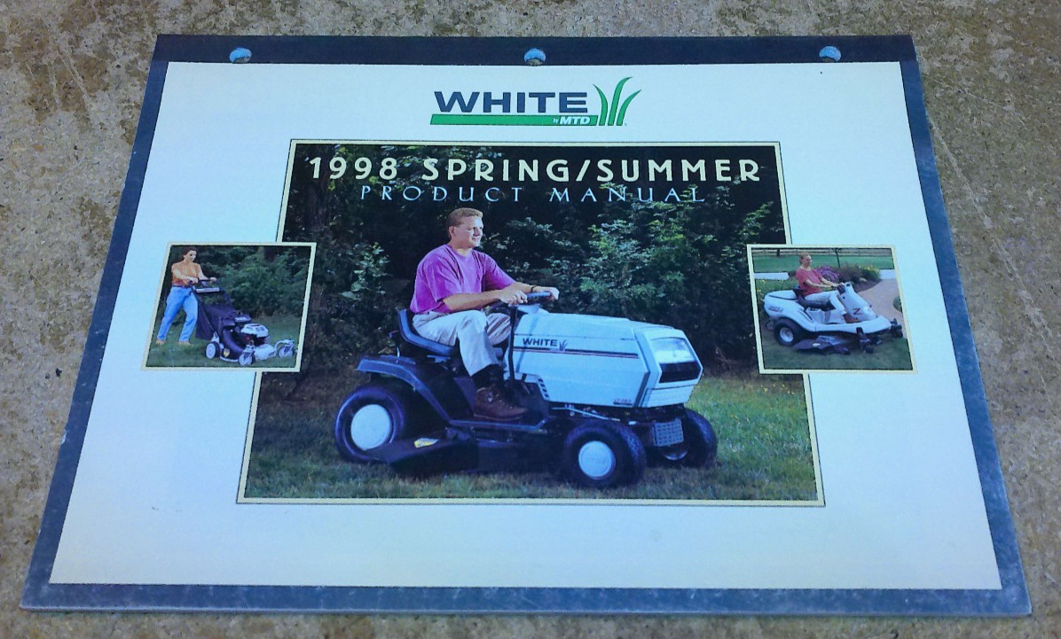 1998 white spring + summer product manual nice used