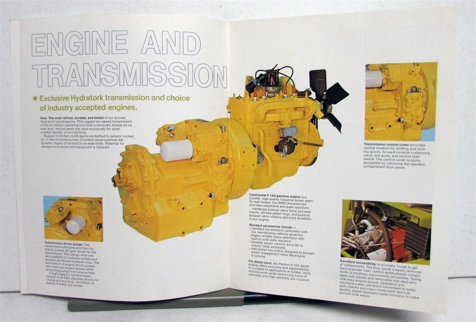 1976 Clark 300 Series Pneumatic Tire Truck Specs Construction Sales Brochure