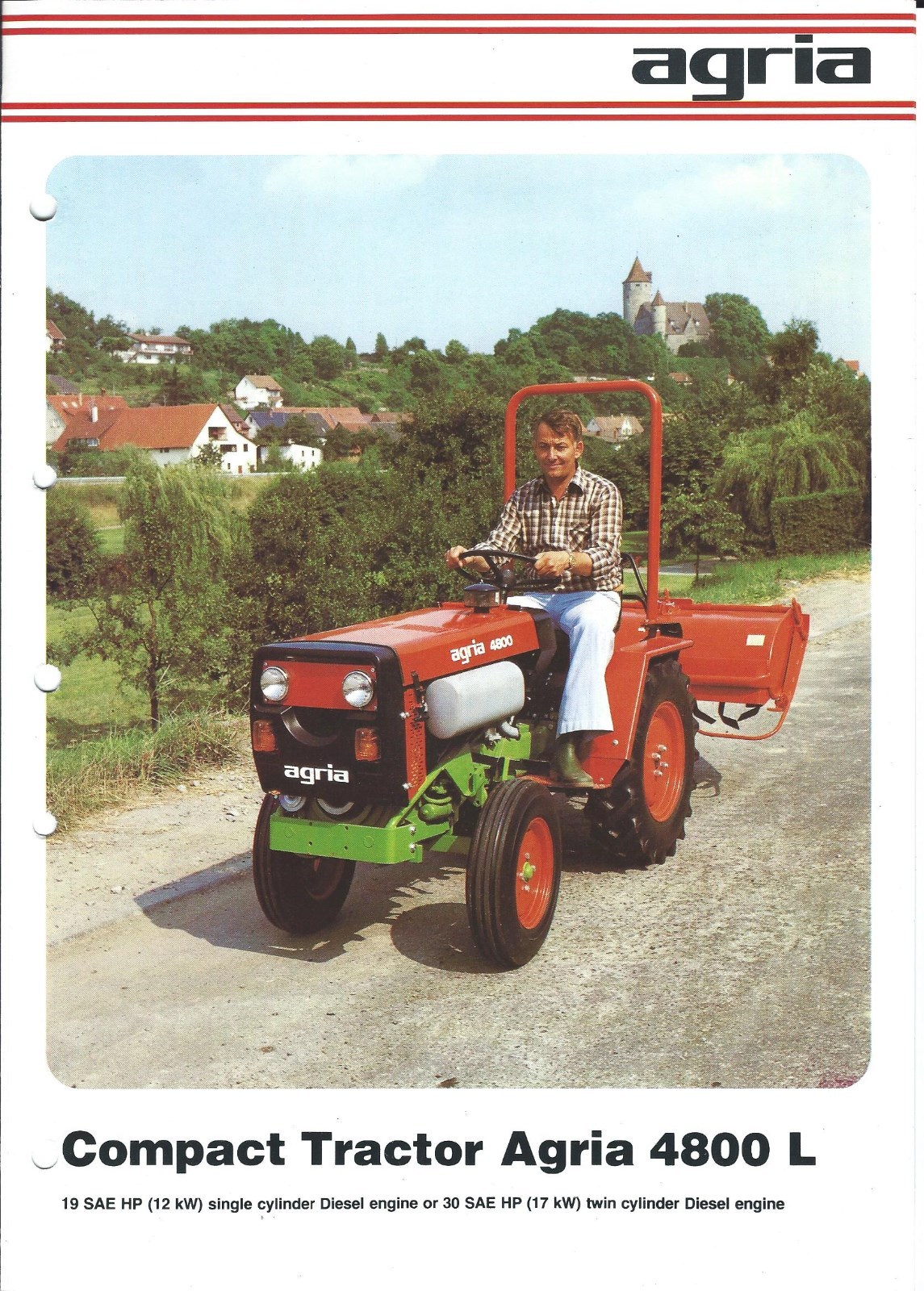 Equipment Brochure – Agria – 4800 L – Compact Tractor – Farm – c1981 (E3349)