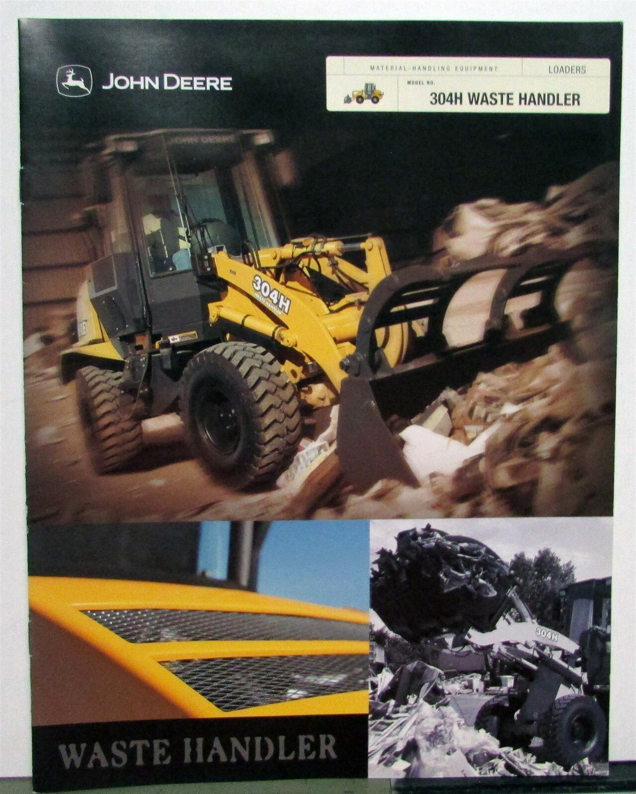 2003 John Deere 304H Waste Handler Specifications Construction Sales Brochure