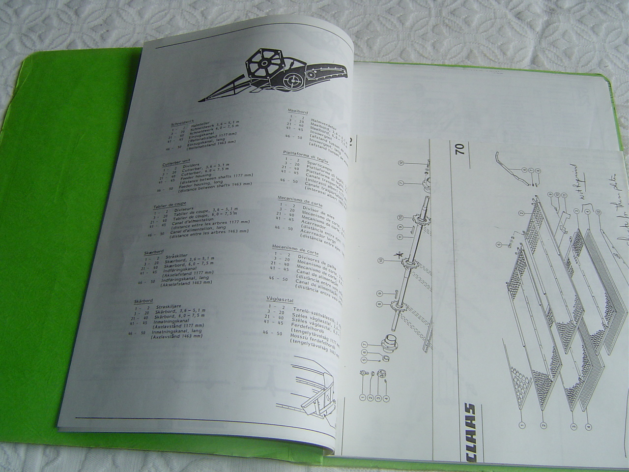CLAAS dominator combines mercedes engine service training manual