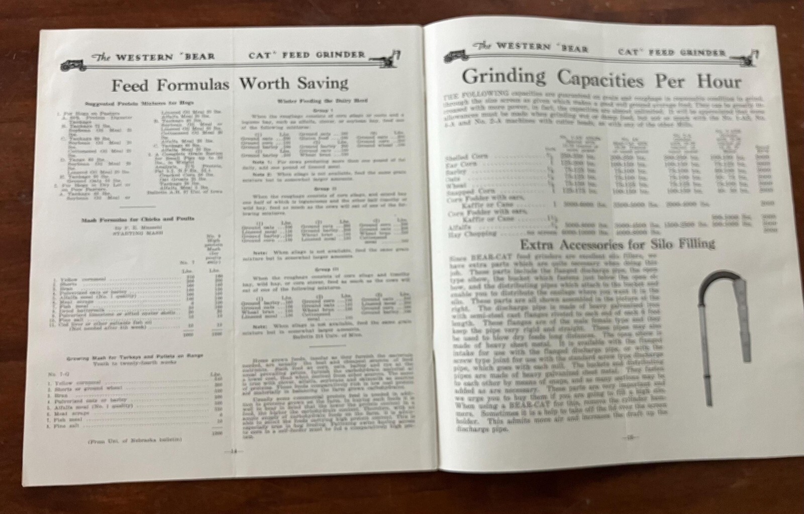 1920’s Western Bear Cat Feed Grinder Brochure & Letterhead Farming Advertisement