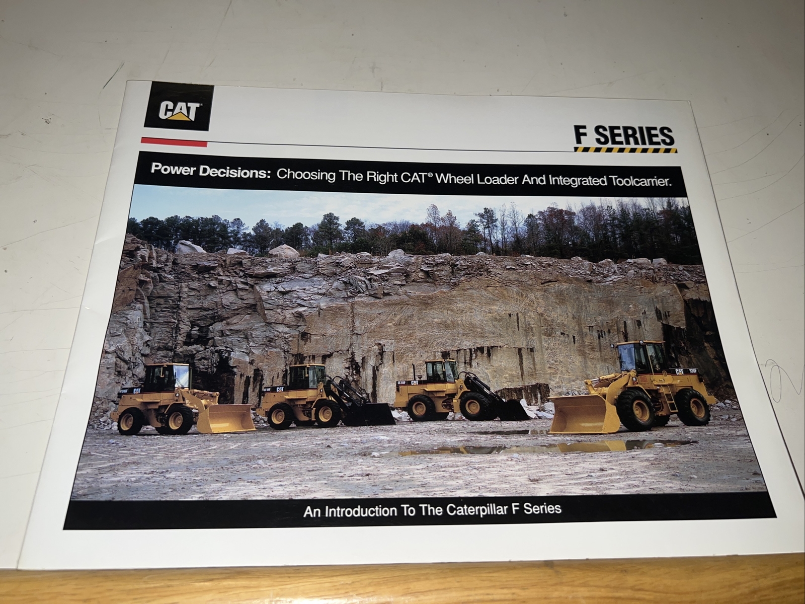 Cat F Series Wheel Loader Sales Brochure Caterpillar 1993 10 Pages DF