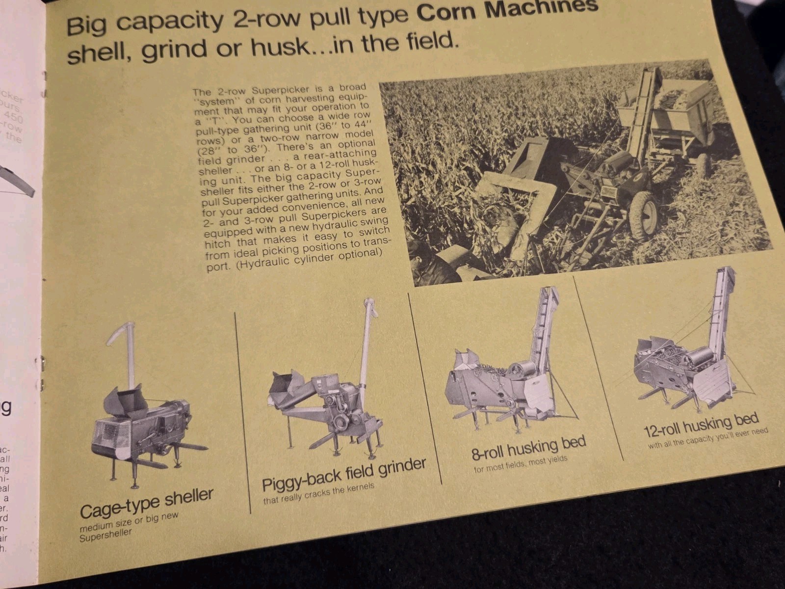 1972 New Idea Corn Machines Advertising Brochure Uni-System Madison South Dakota