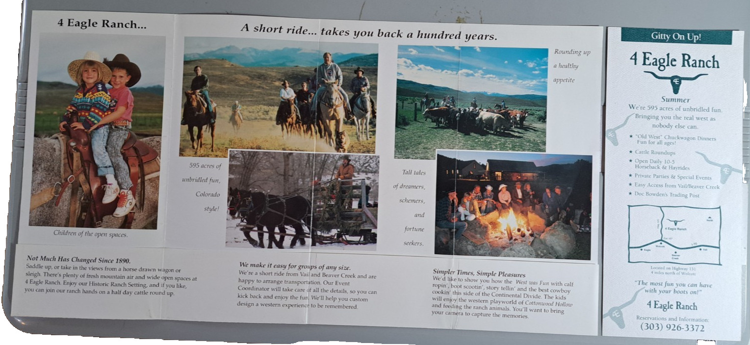 Brochure 4 Eagle Ranch Wolcott Colorado A Taste of the American West