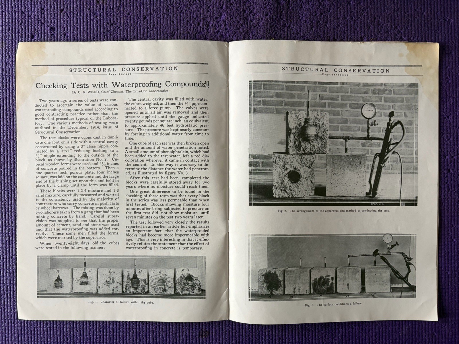 1916 Brochure Structural Conservation Nov/Dec