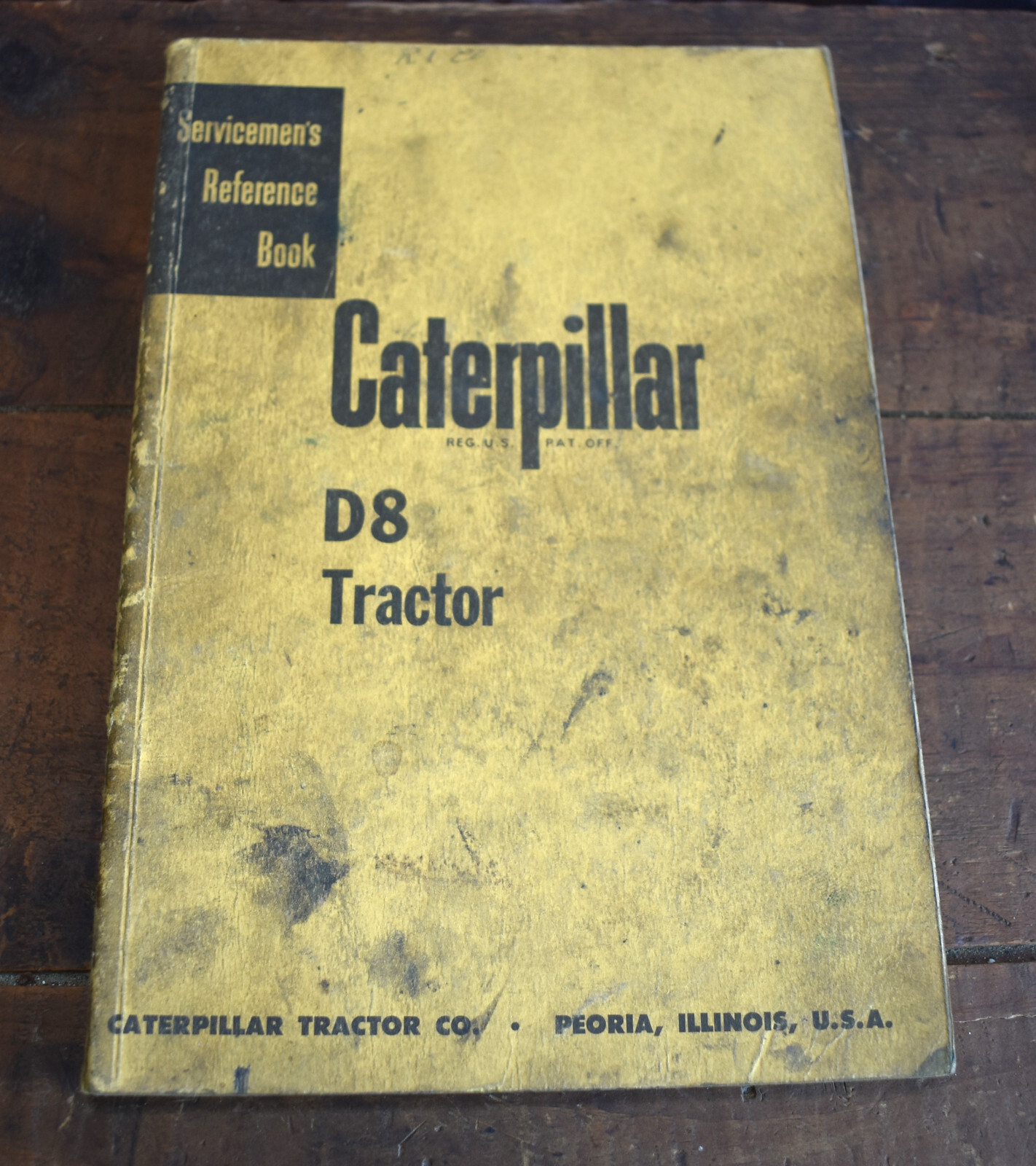 1950s Caterpillar Servicemen’s Reference Book for D8 Tractor Repair Manual