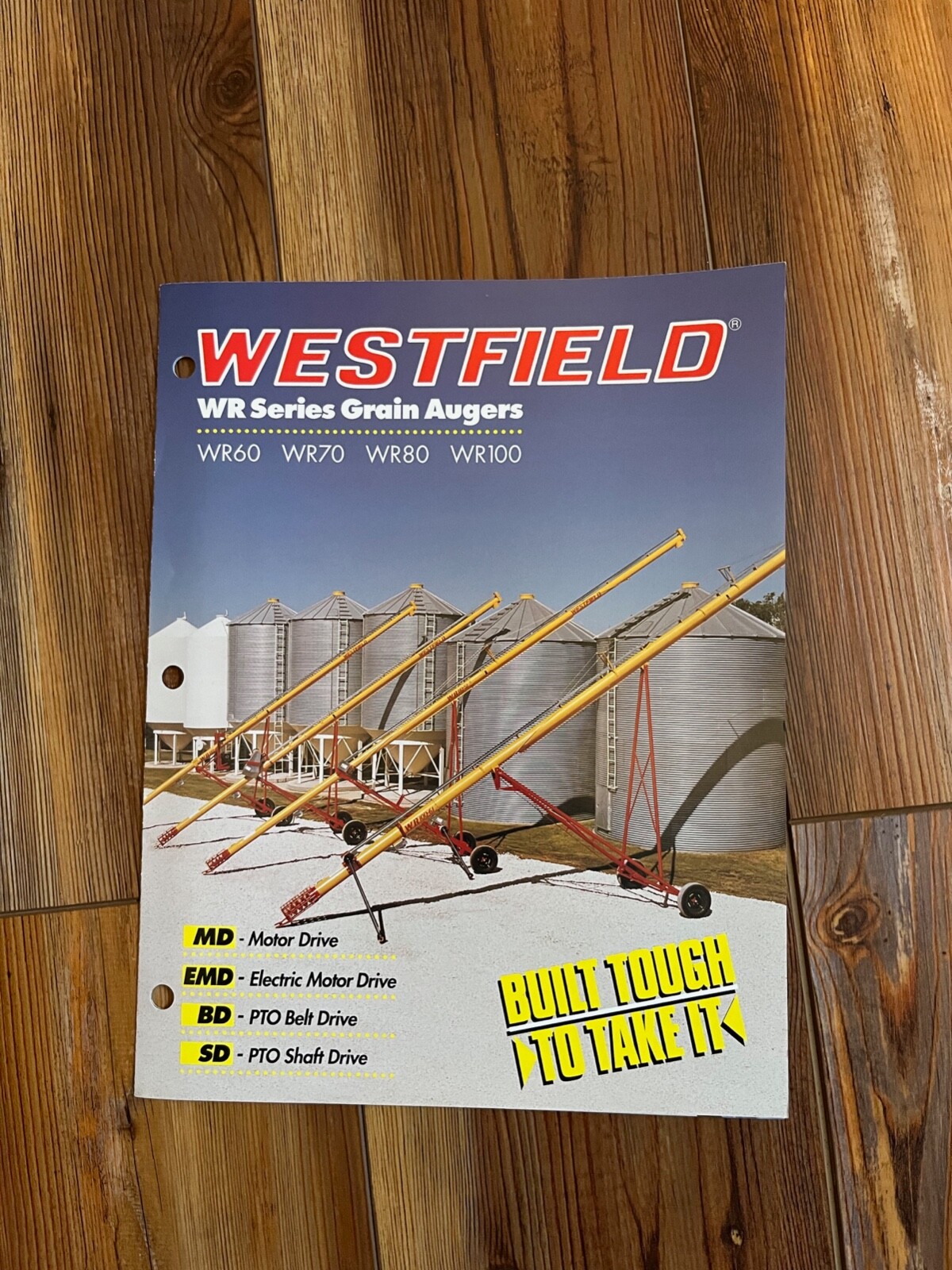 1998 Westfield WR Series Grain Auger Specs and Sales Brochure