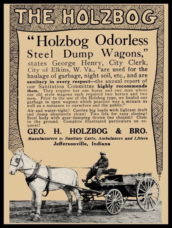 1915 Holzbog Wagons of Jeffersonville, Indiana NEW METAL SIGN: 12×16 Ships Free