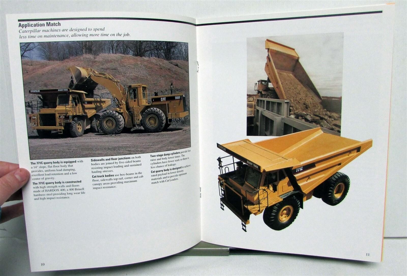 1994 Caterpillar 771C Quarry Truck Specifications Construction Sales Brochure