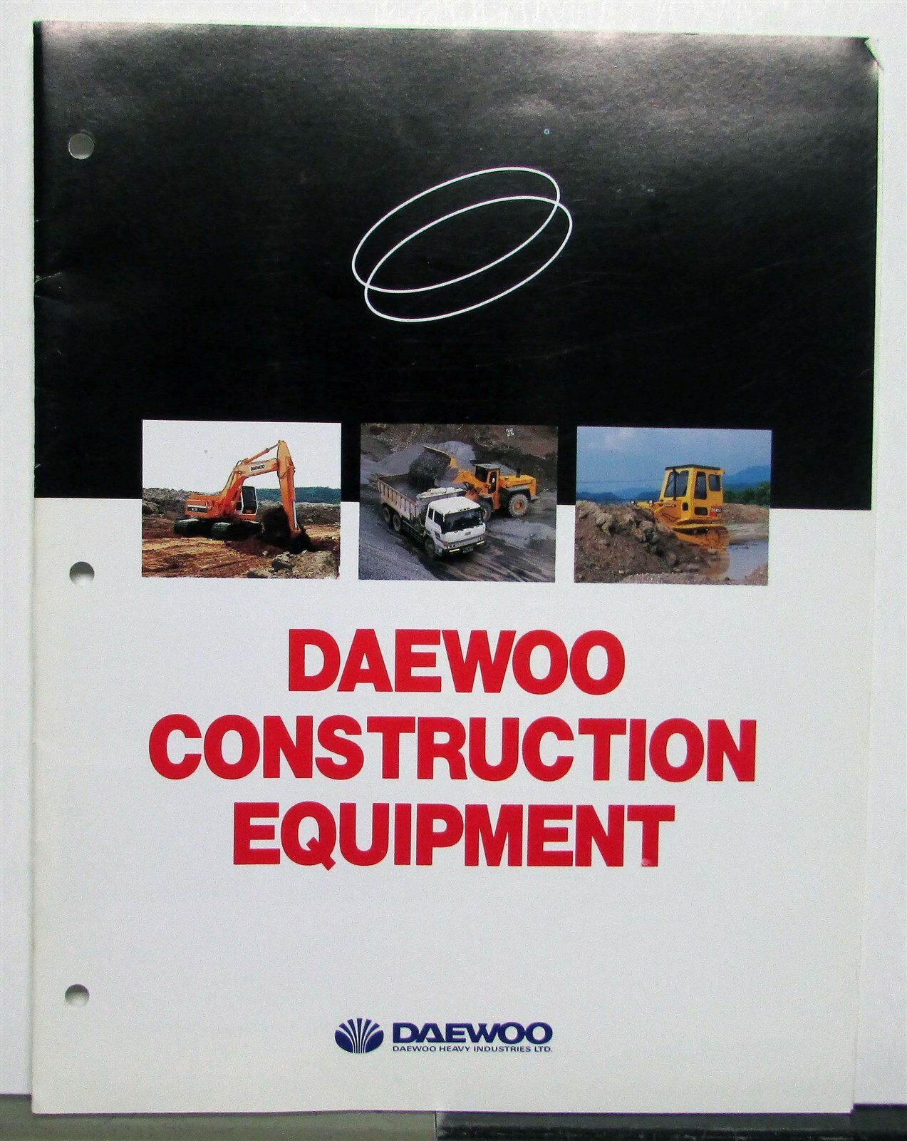 1993 Daewoo Full Line Excavator Crawler Wheel Loader Construction Sales Brochure