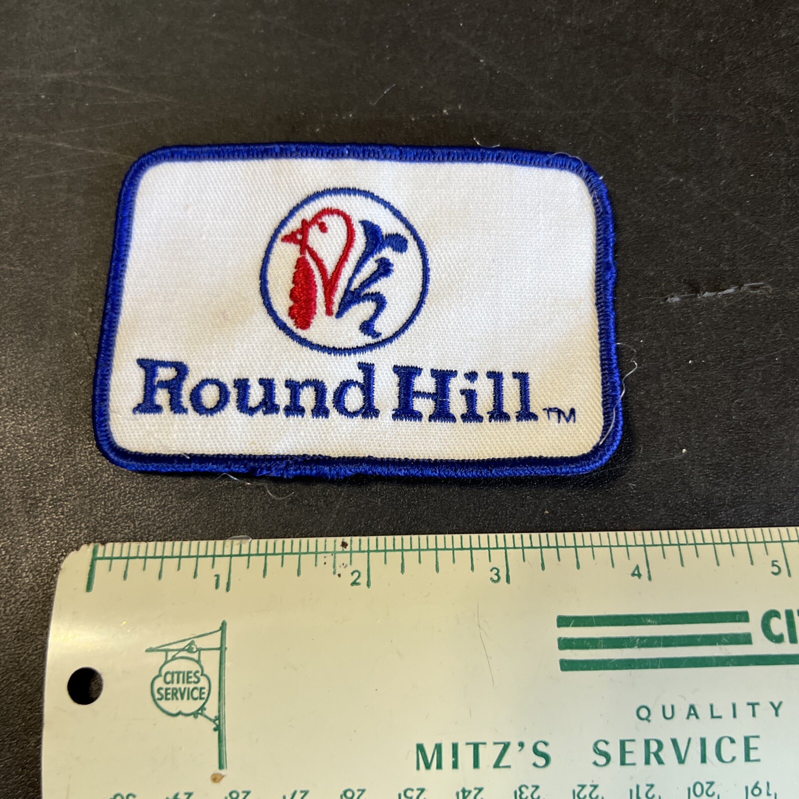 Vintage Employee Patch Round Hill Turkey Poultry Farms