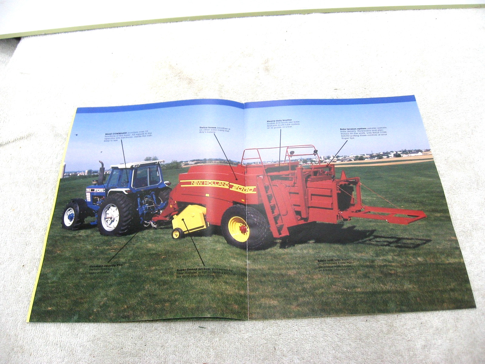 VINTAGE 1986 FORD NEW HOLLAND TRACTOR BALER BALERS BROCHURE 2000 2010