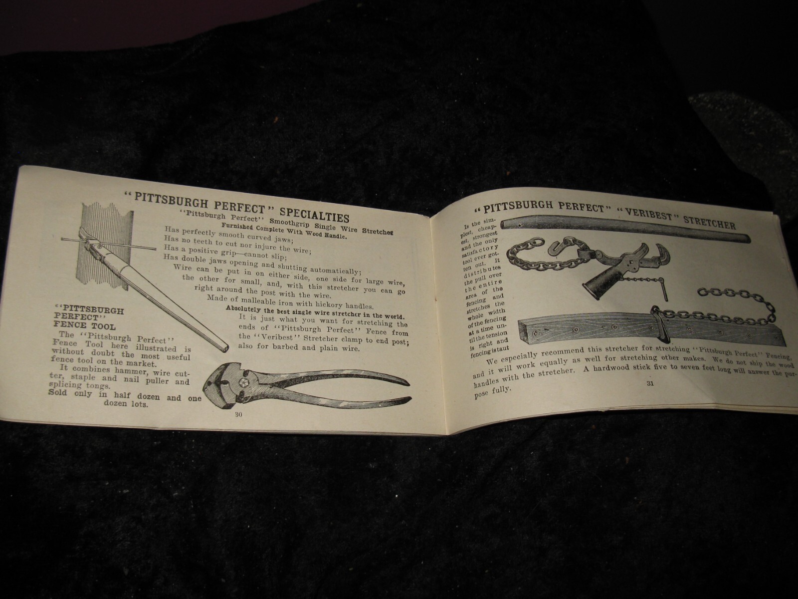 1907 PITTSBURGH PERFECT FENCE, Advertising Brochure (40 Pages) Barbed Wire