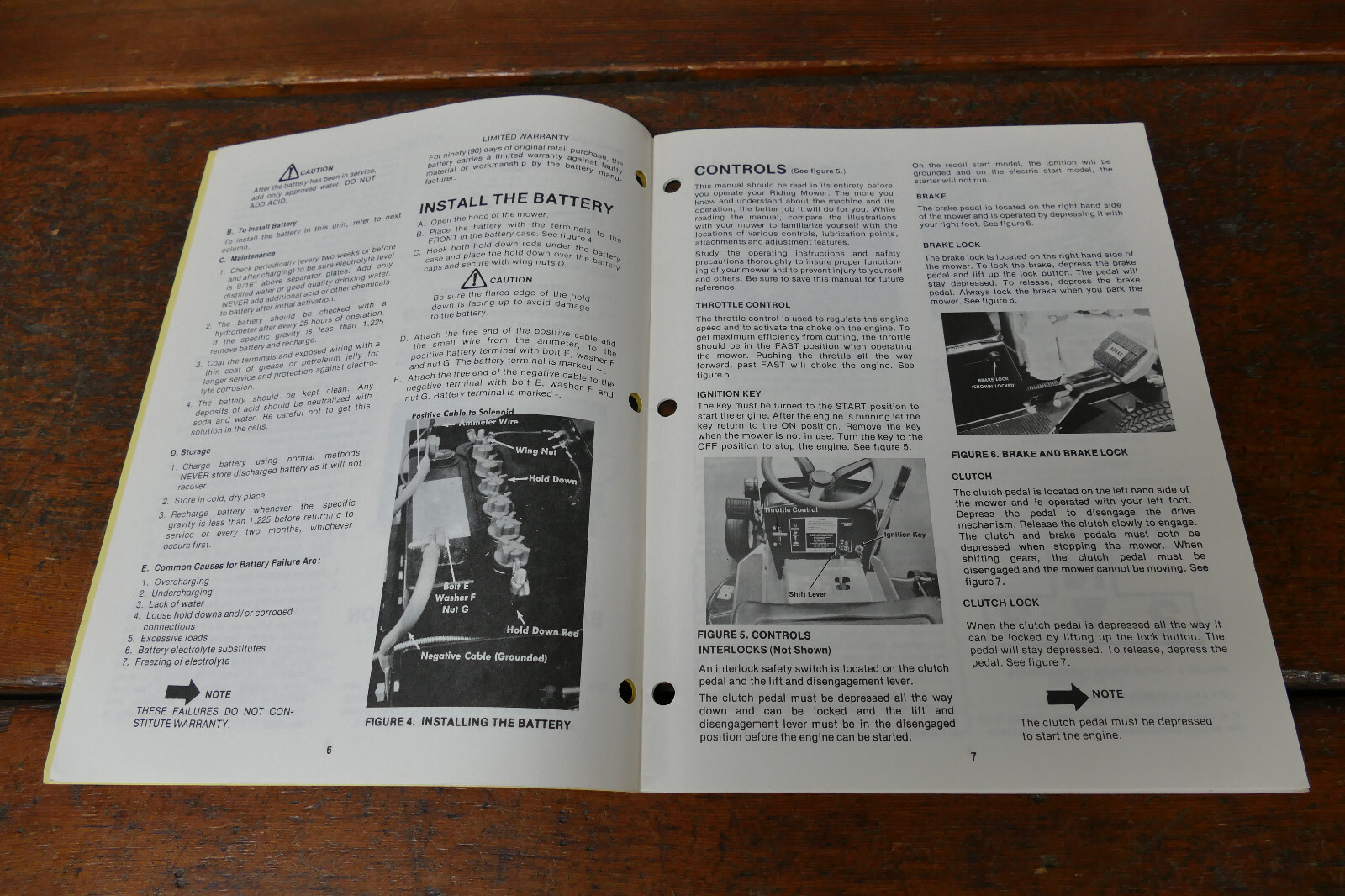 1980s Coast to Coast Owner’s Manual 8HP 30” Electric Start Lawn Tractor 481-1642