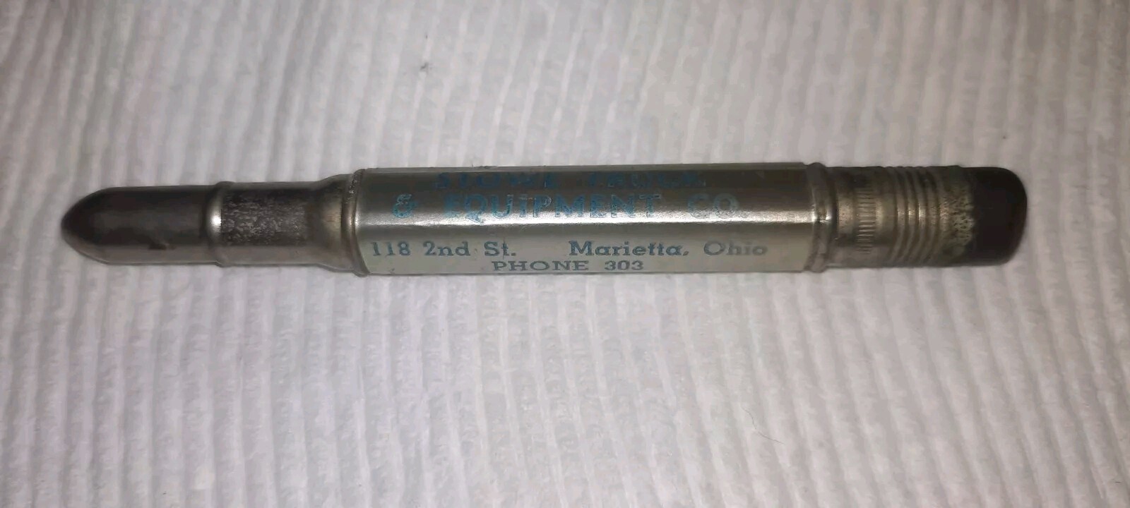“McCORMICK-DEERING EQUIP-FARMALL TRACTORS*Stowe Truck Co*Marietta, Ohio” Pencil