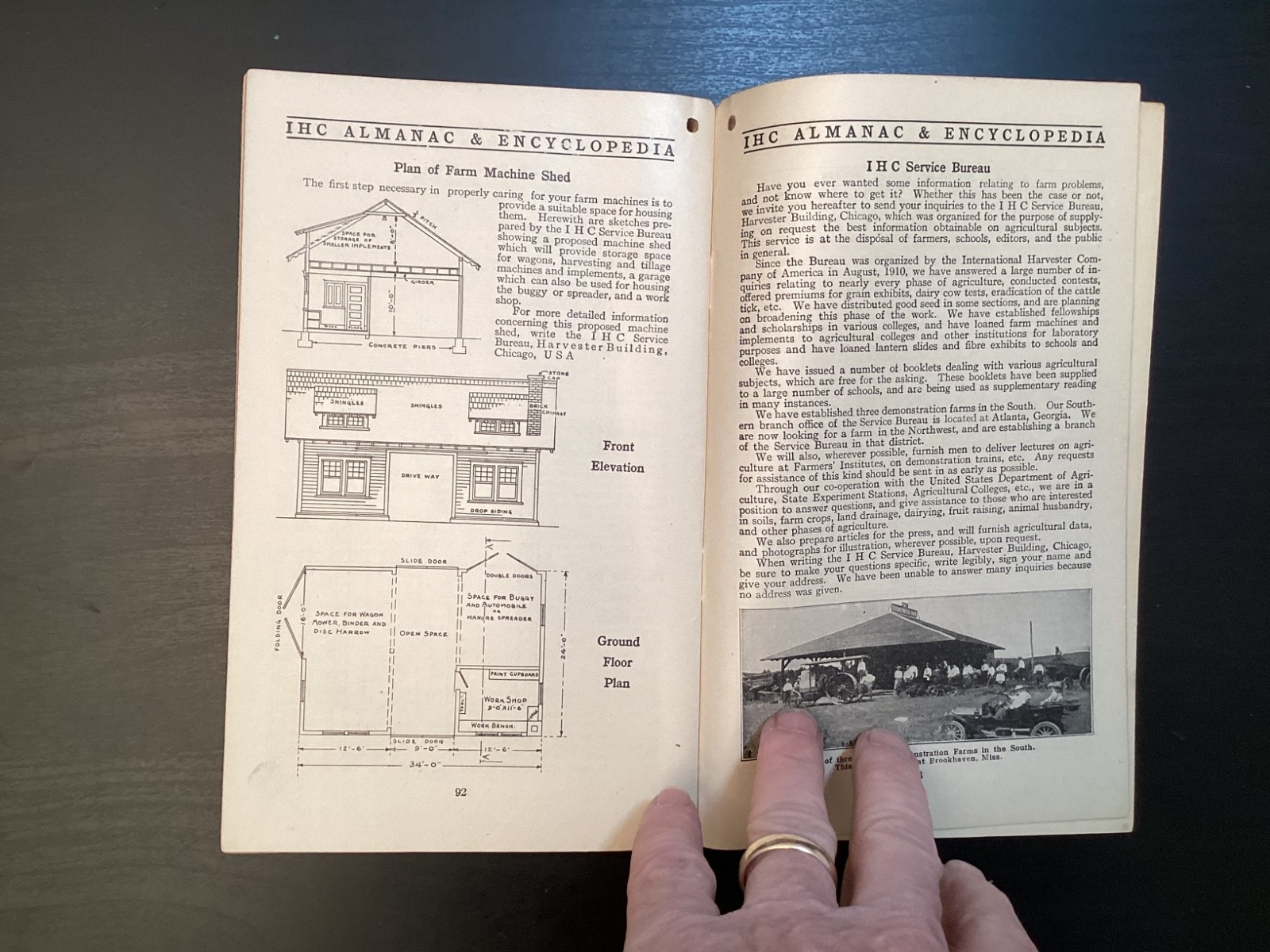 1913 INTERNATIONAL HARVESTER Lines Farmer’s ALMANAC and Encyclopedia