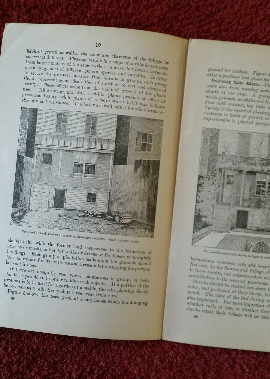 U.S. Department of Ag Vintage 1904 Farmers’ Bulletin #185 Beautify Home Grounds