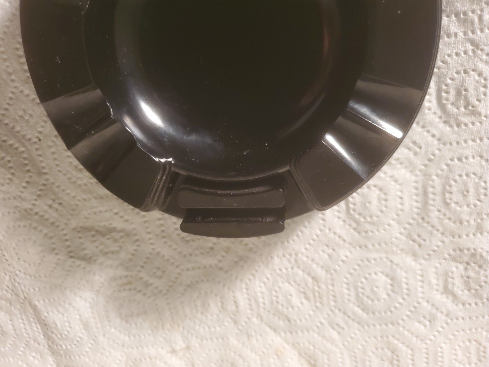 5″ Plastic Ashtray Fred & Dale Rieks Iowa Falls Iowa Trucker Cattle Buyer