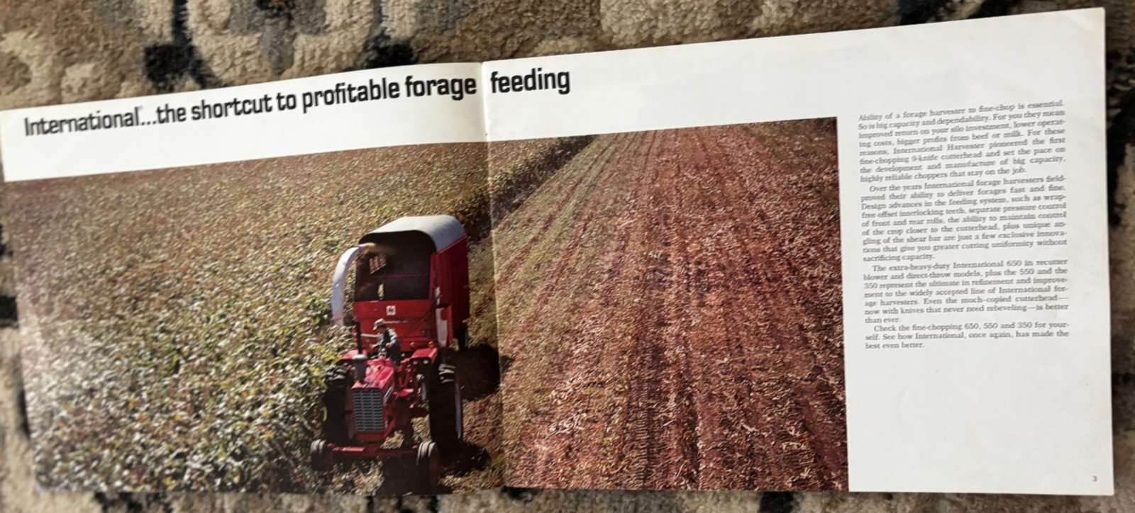 International Harvester Forage Harvesters For 1972 Brochure DCPA26