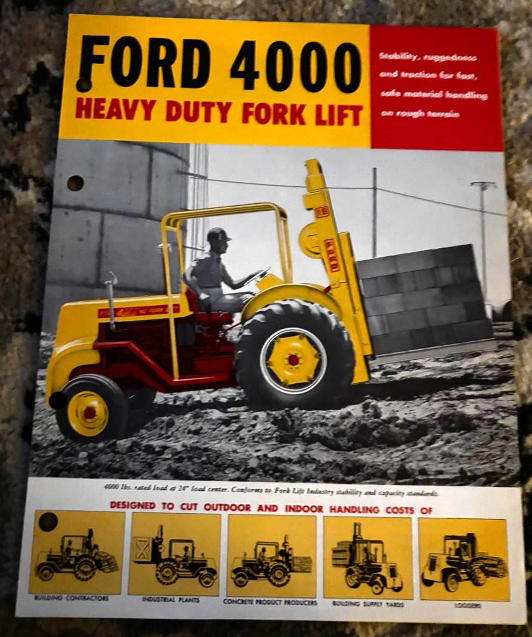 Ford Tractor 4000 Heavy Duty Fork Lift Brochure DCPA26