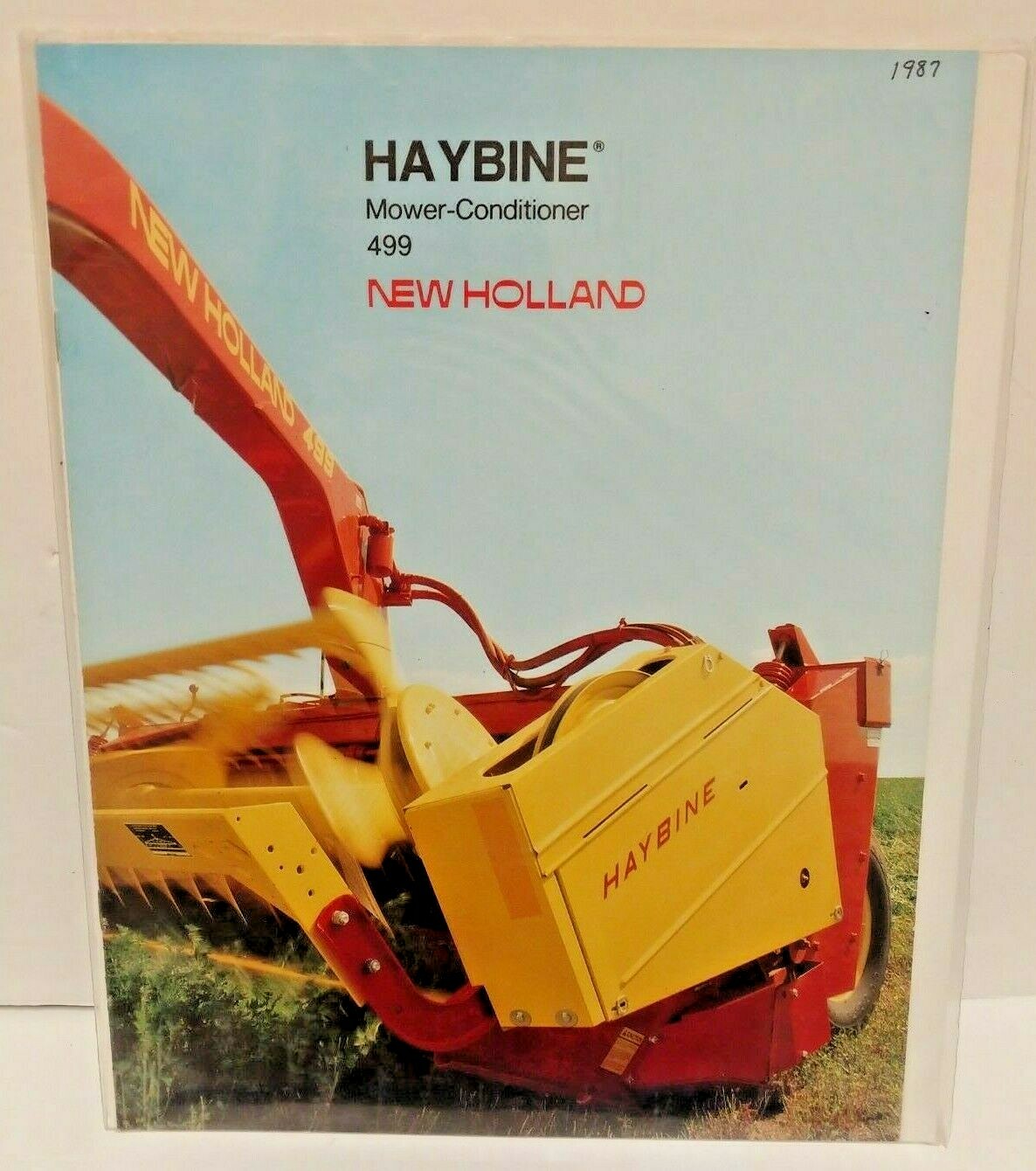 New Holland Farm Brochures Big Balers Haybine Discbine Blue Farm Hat