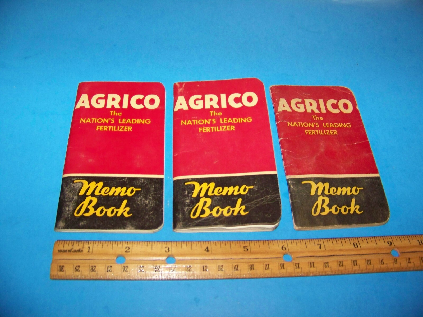 Agrico Memo Books ( 3 ) 1958 & 1956 “The Nation’s Leading Fertilizer”