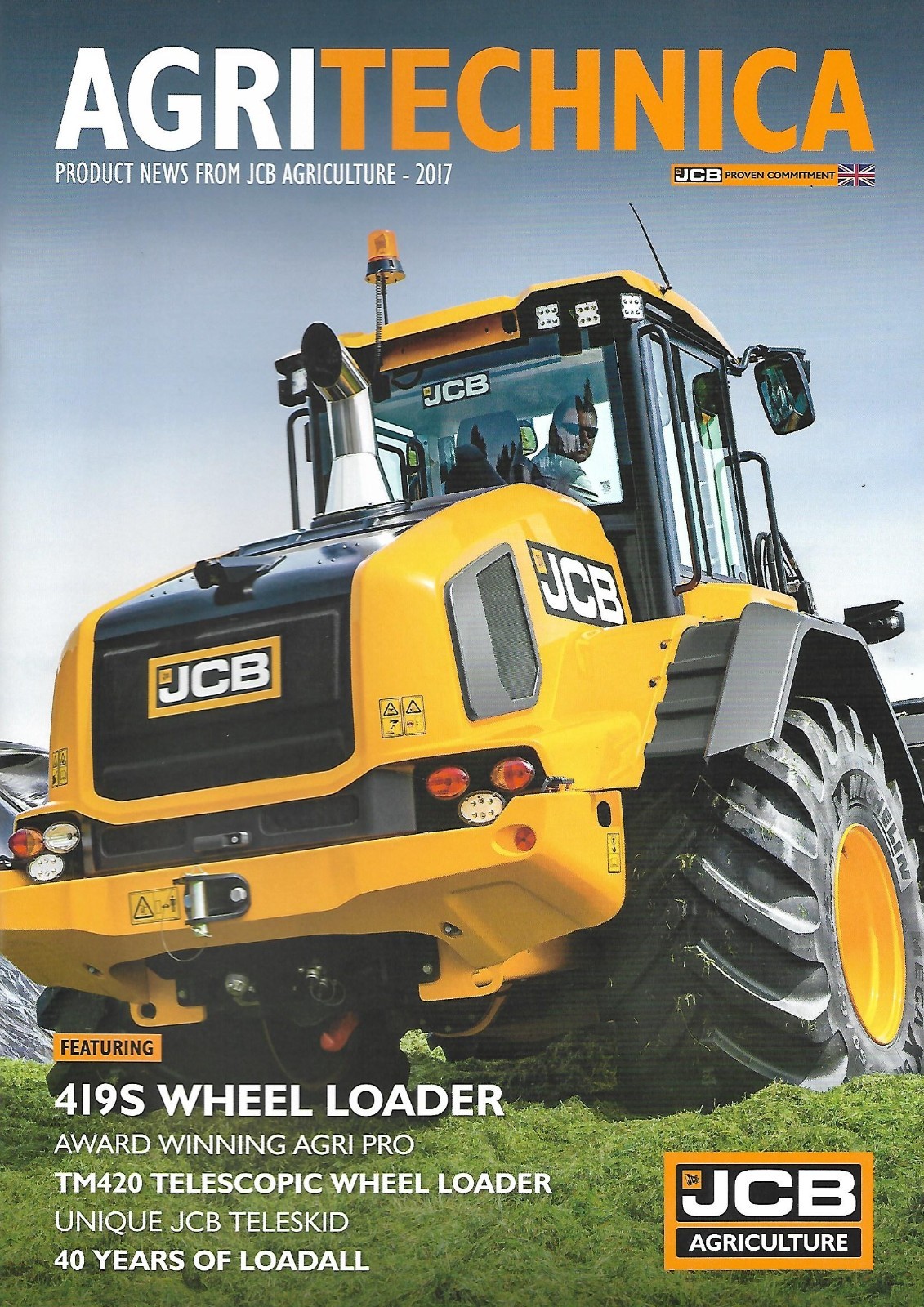 Farm Tractor Brochure – JCB – 419S TM420 Loader Fastrac et al 2017 (F9204)