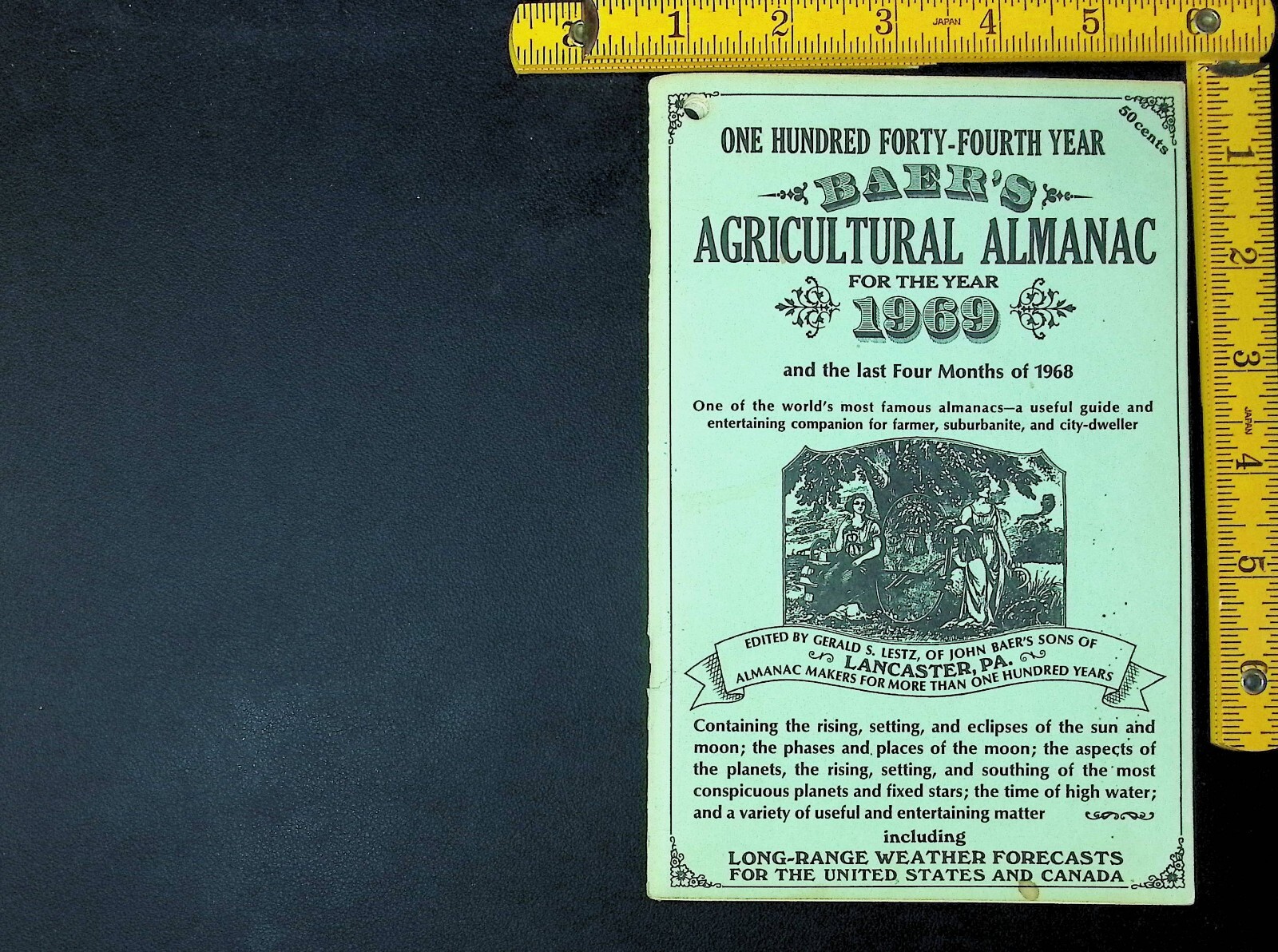 VINTAGE – Baer’s Agricultural Almanac – 1969