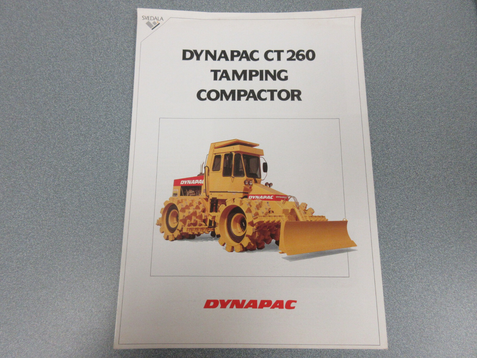 Dynapac CT260 Tamping Compactor Brochure 4 Page (Landfill ?)