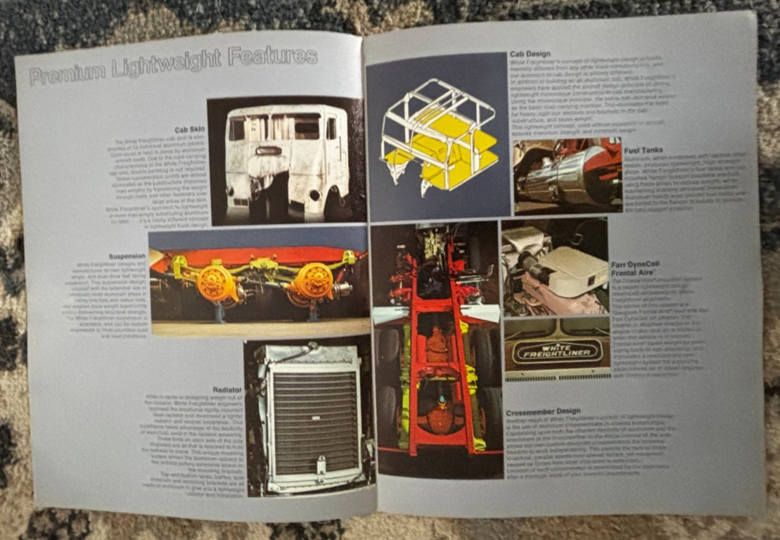 White Freightliner Light Weight For Bulk Hauling Trucks for 1971 Brochure DCPA26