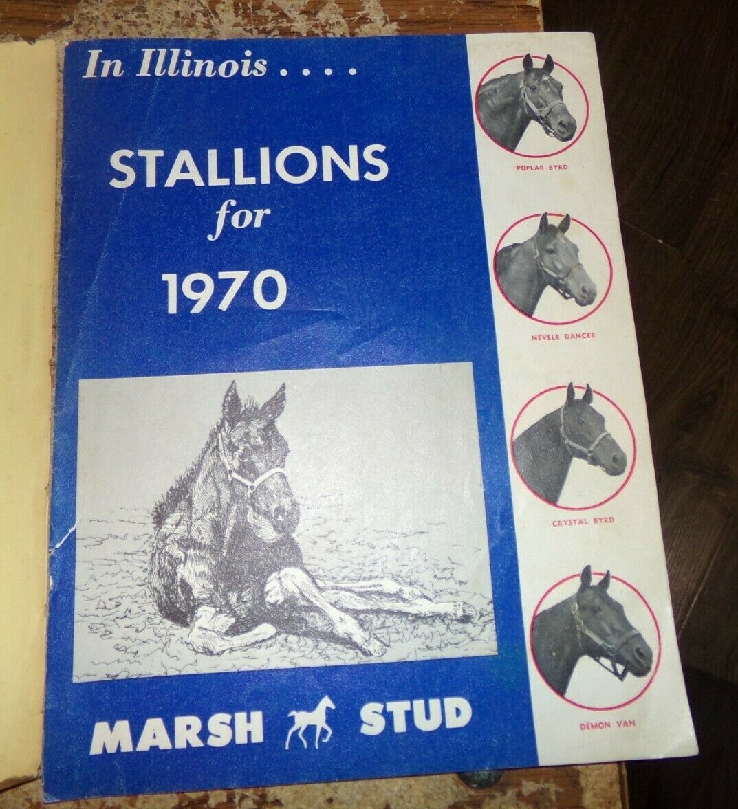 3-lot 60’s, 70’s farm progress show programs + marsh stud stallion booklet used