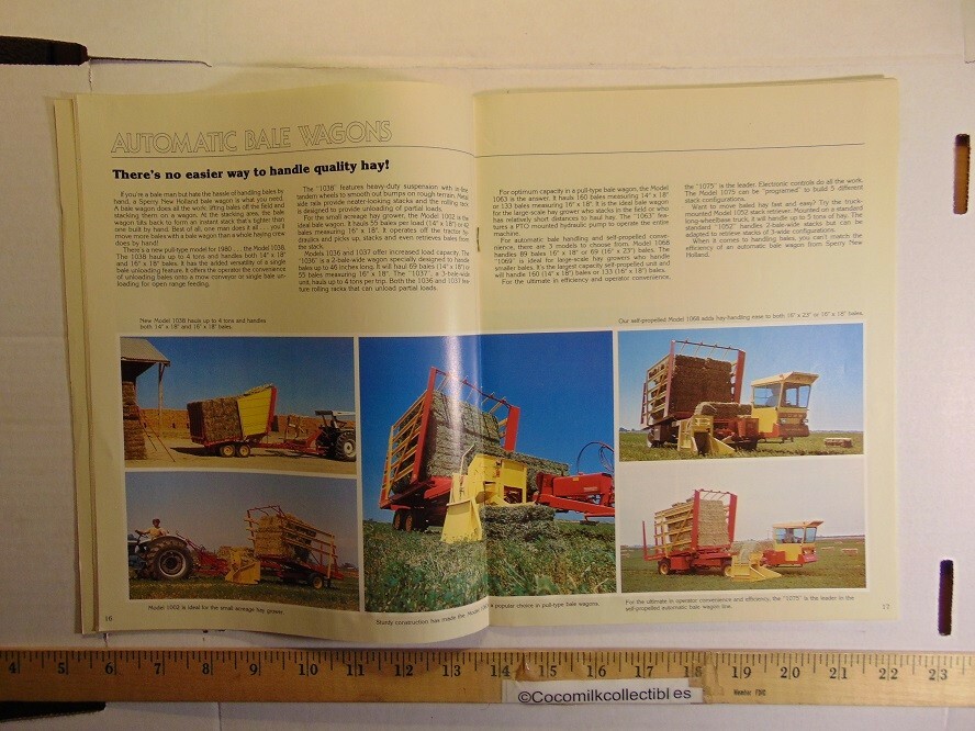 Vintage 1980 Sperry New Holland Equipment Buyer’s Guide Brochure