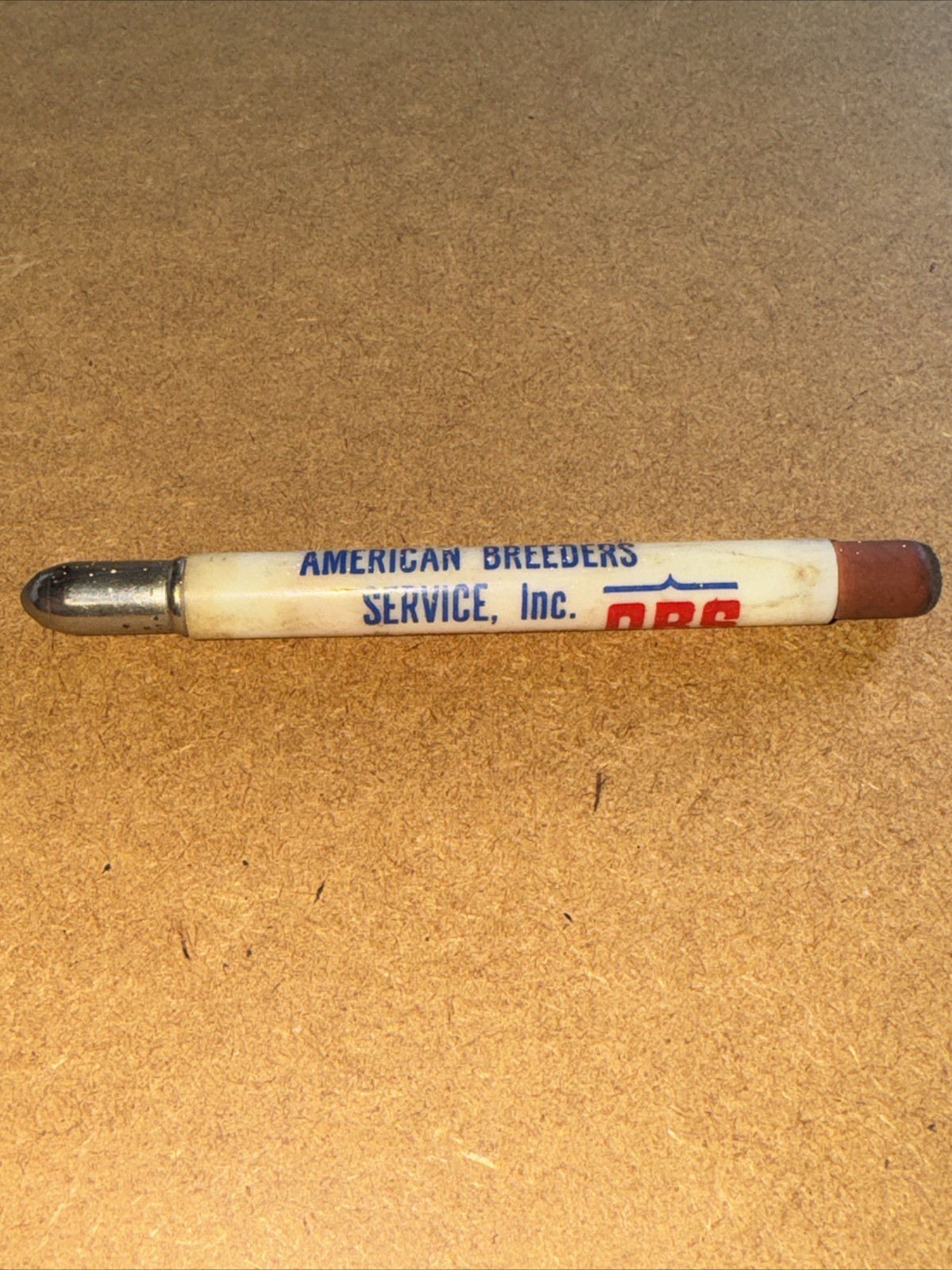 Vintage Advertising Bullet Pencil, American Breeders Service Inc ABS