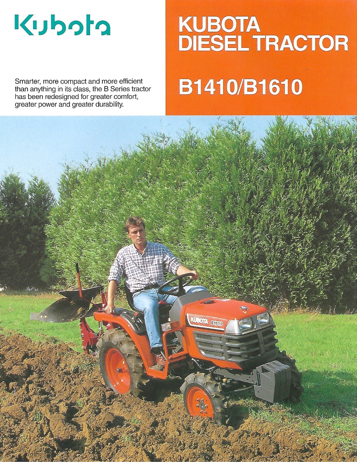 Farm Tractor Brochure – Kubota – B1410 B1610 Diesel – c2000 (F8118)