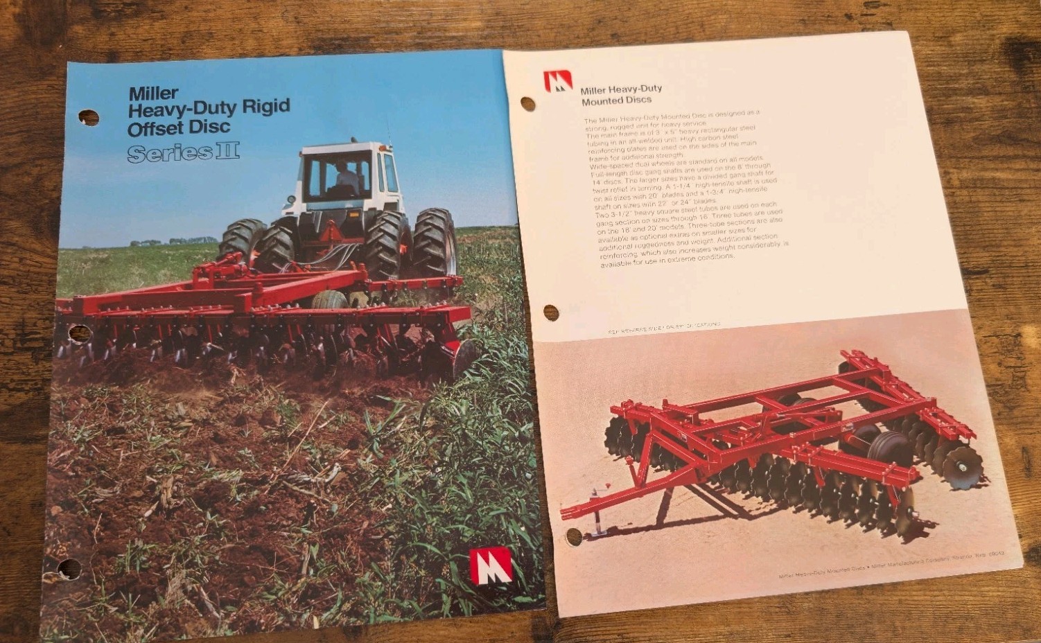 Miller Heavy-Duty Rigid Offset Disc Series II And Mounted Discs Brochures