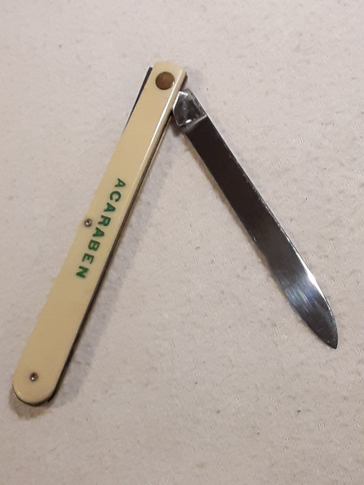 ACARABEN GROWERS FERTILIZER COOPERATIVE COLONIAL MELON TESTER FOLDING KNIFE USA